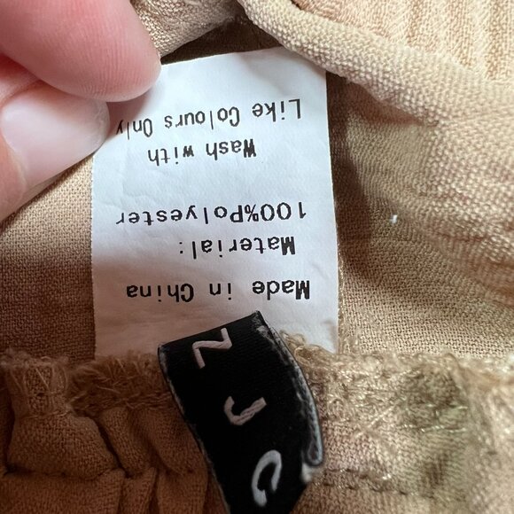 ZJCT wide leg woman's palazzo pants size 2x tan color - Picture 5 of 8